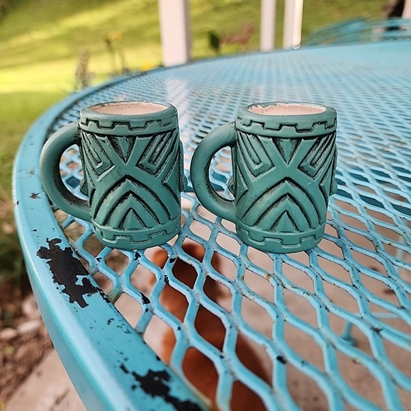Quon-Quon Tiki Vintage Ceramic 7 Piece Rum Decanter & Shot Mugs - Picture 11 of 16
